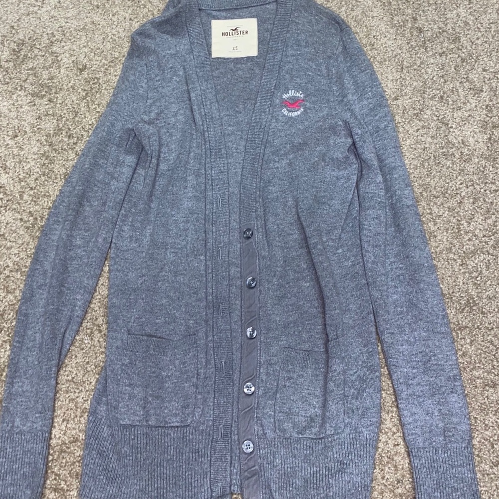 Hollister Gray Cardigan
